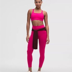 Lululemon Wunder Train High-Rise Tight with Pockets 28 inch NEW Passionate Pink